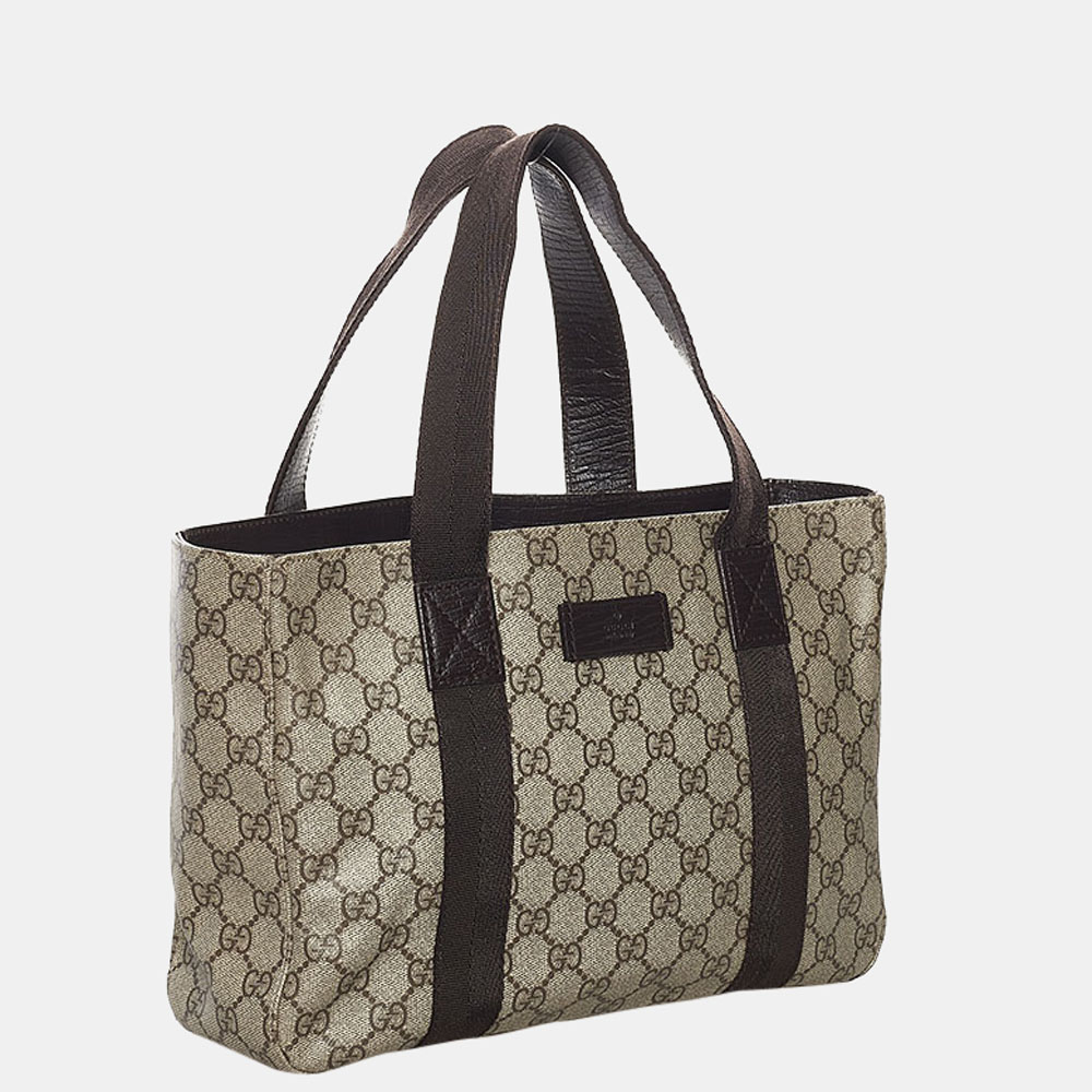 

Gucci Beige Canvas GG Supreme Joy Tote Bag