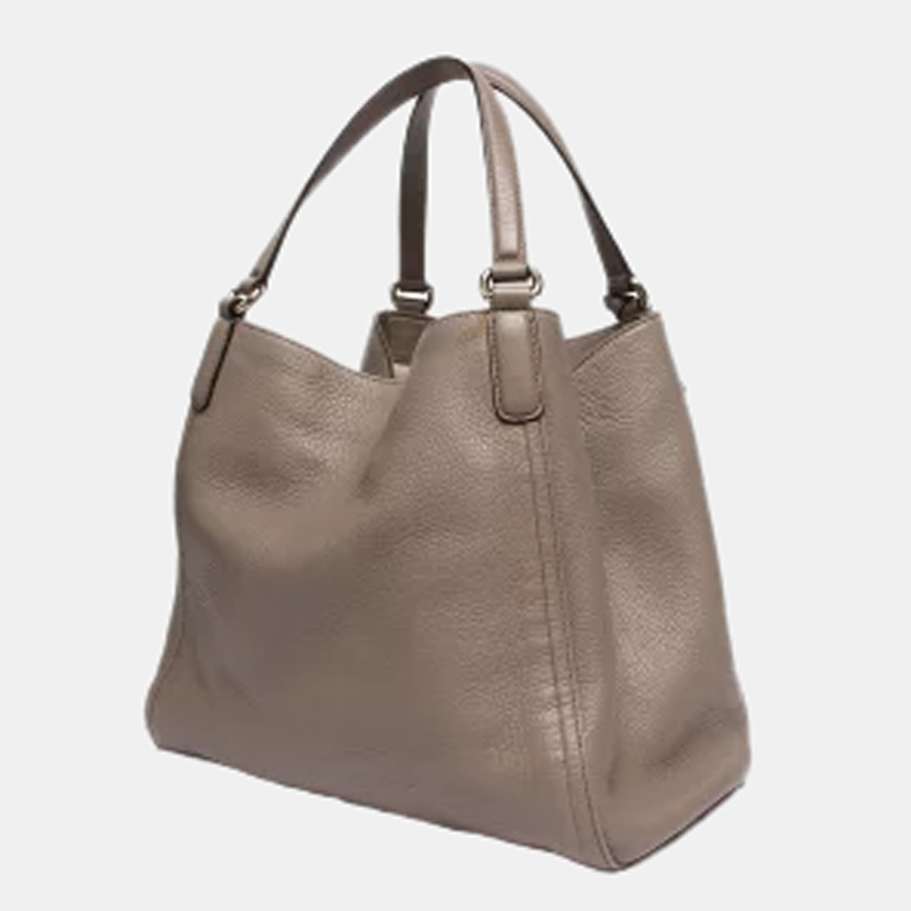 

Gucci Grey Leather  Soho Tote Bag