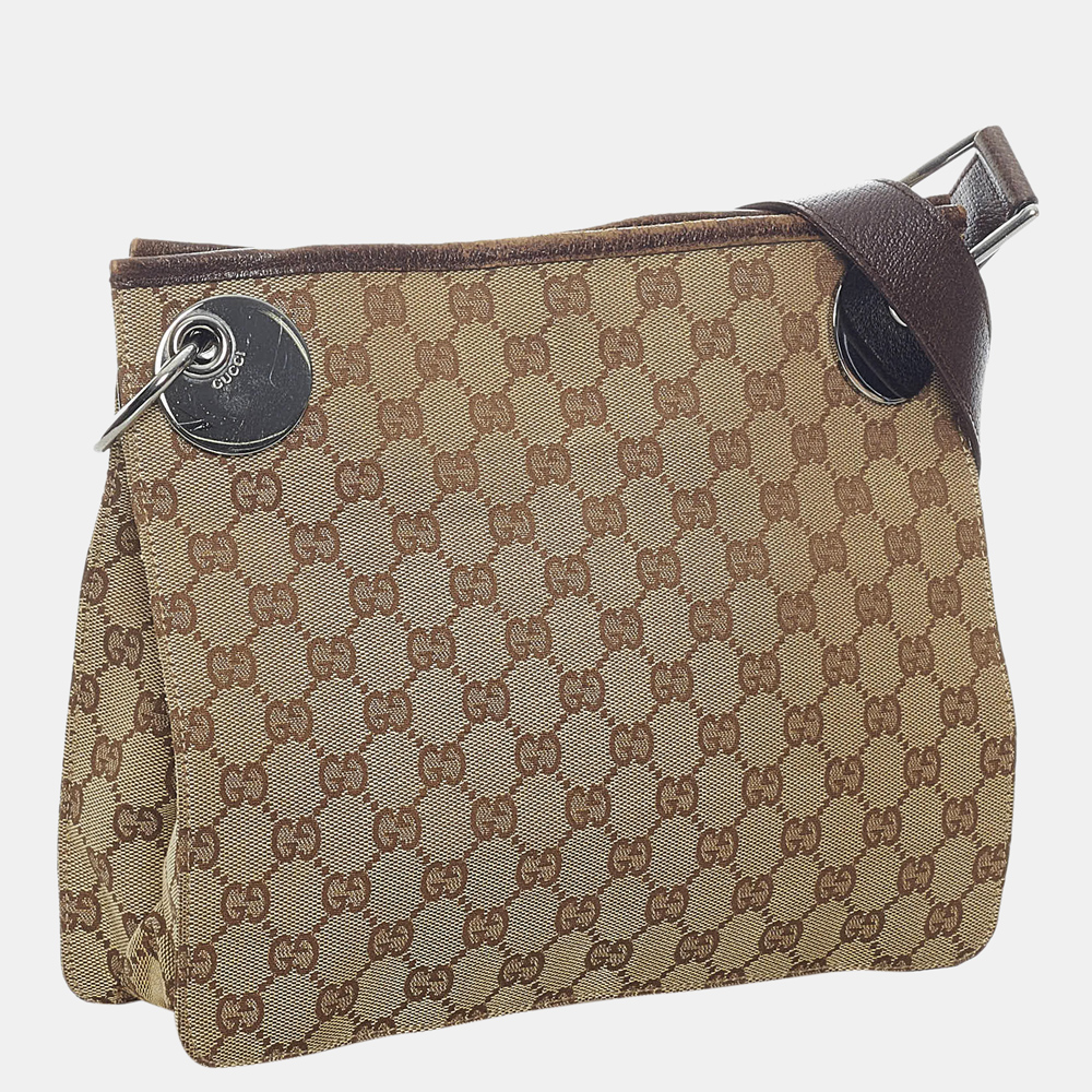 

Gucci Beige/Brown GG Canvas Eclipse Crossbody Bag