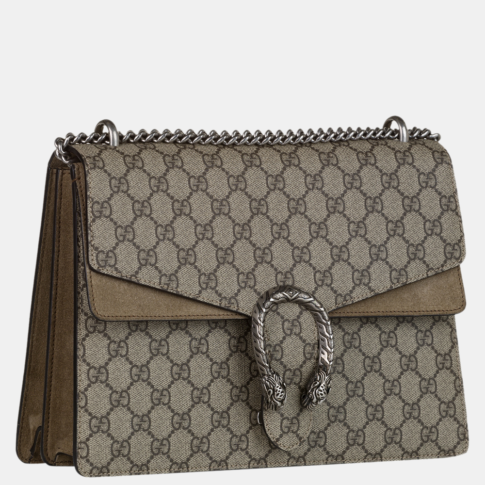 

Gucci Beige/Brown GG Supreme Dionysus Shoulder Bag
