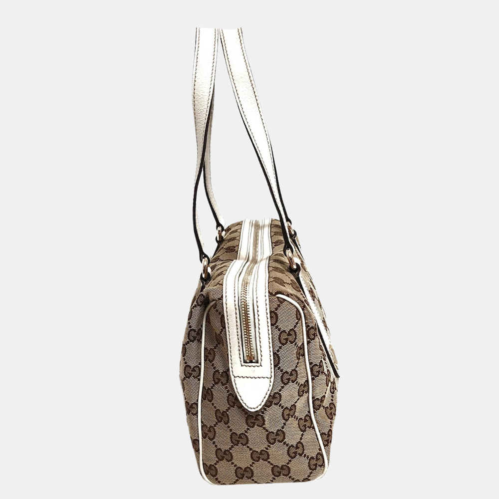 

Gucci Beige/Brown/White GG Canvas Charmy Shoulder Bag