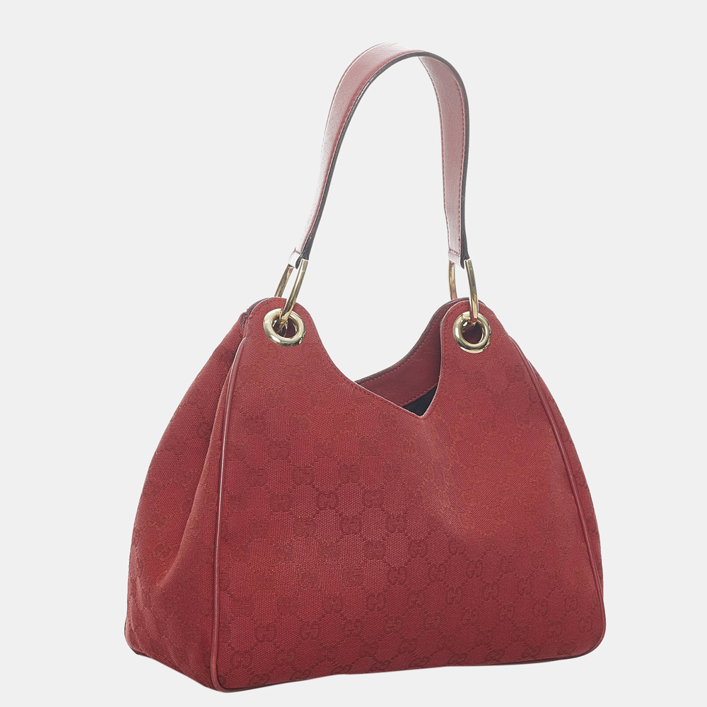 

Gucci Red GG Canvas Shoulder Bag