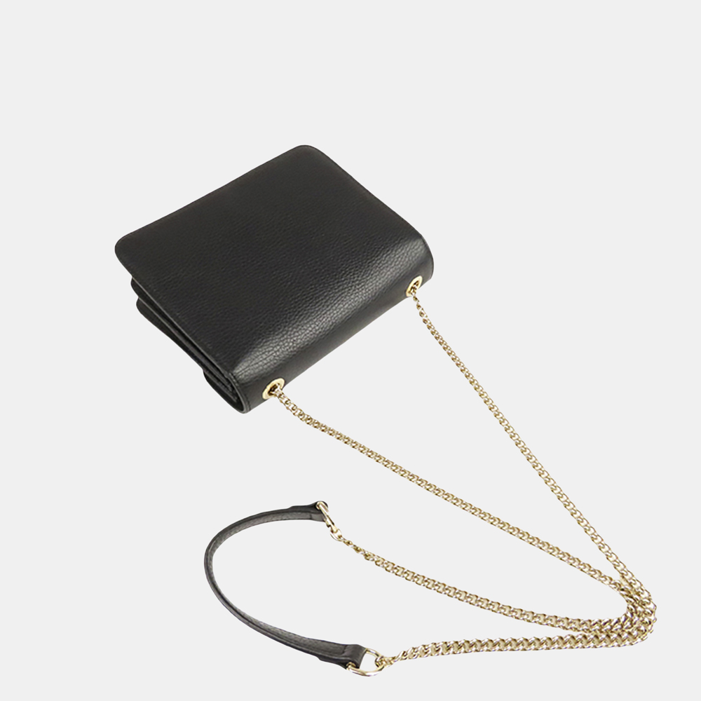 

Gucci Black Interlocking G Leather Crossbody Bag
