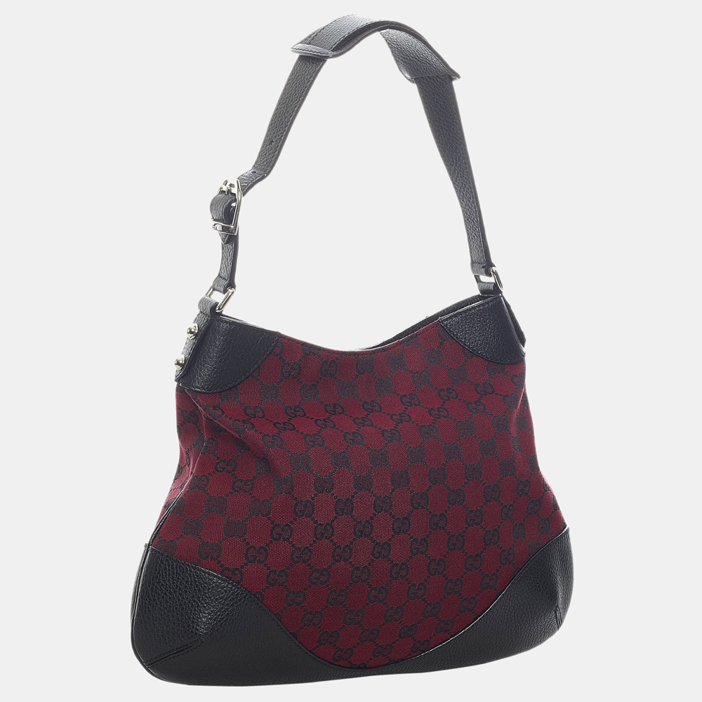 

Gucci Black/Red GG Canvas Shoulder Bag