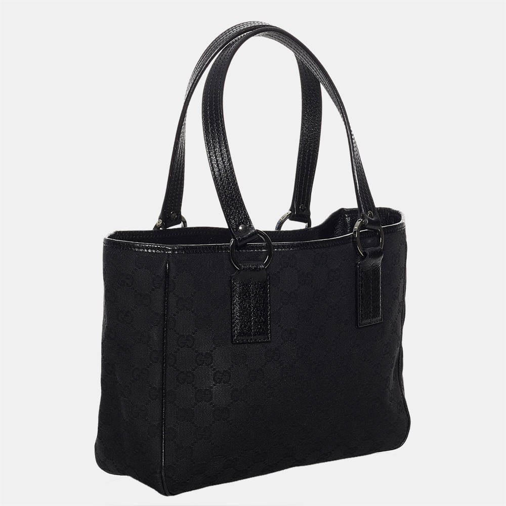

Gucci Black GG Canvas Handbag