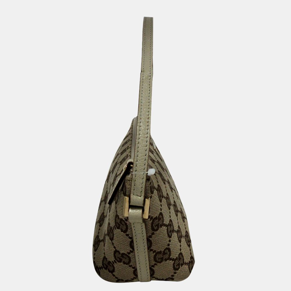

Gucci Beige/Brown/White GG Canvas Boat Baguette