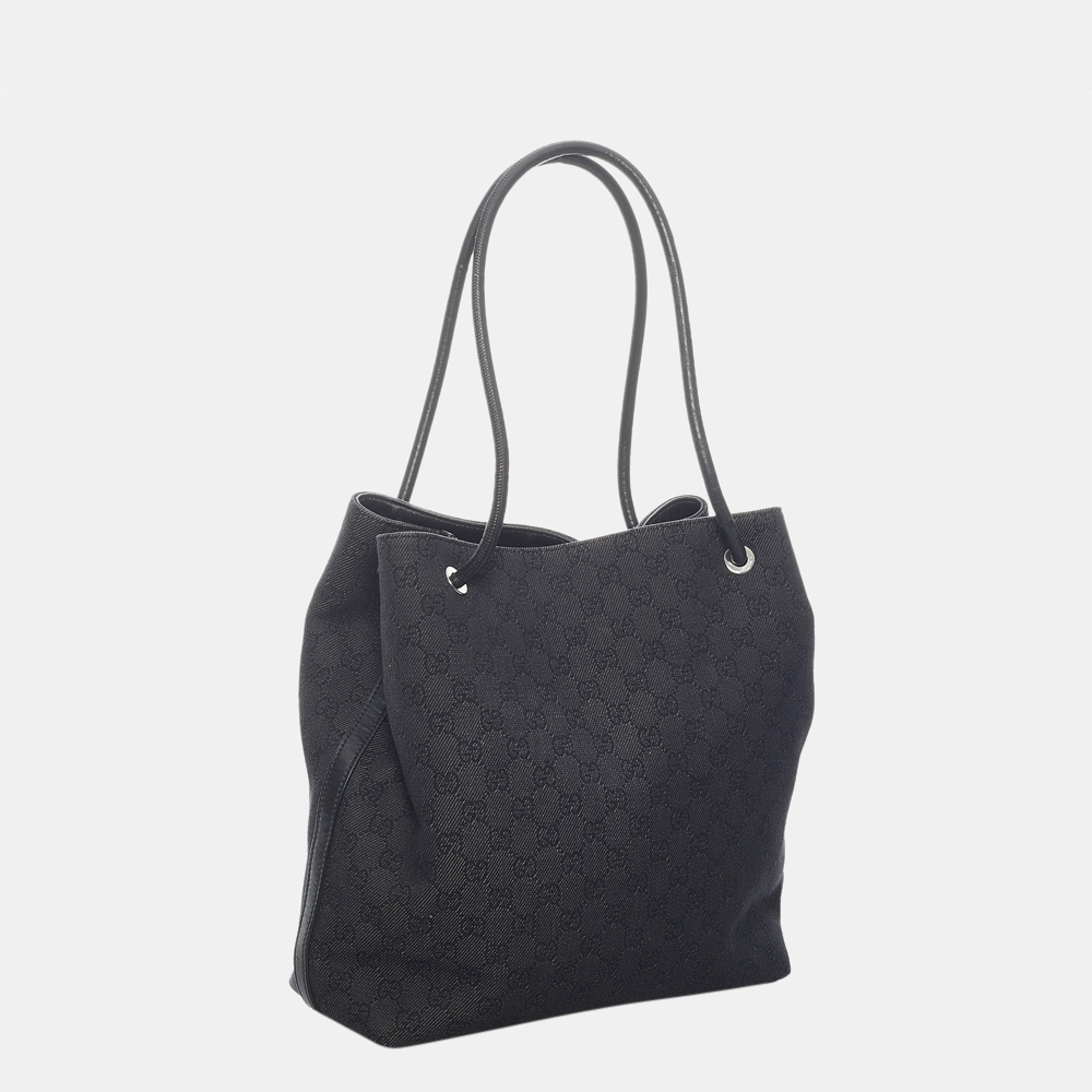 

Gucci Black GG Canvas Gifford Tote Bag