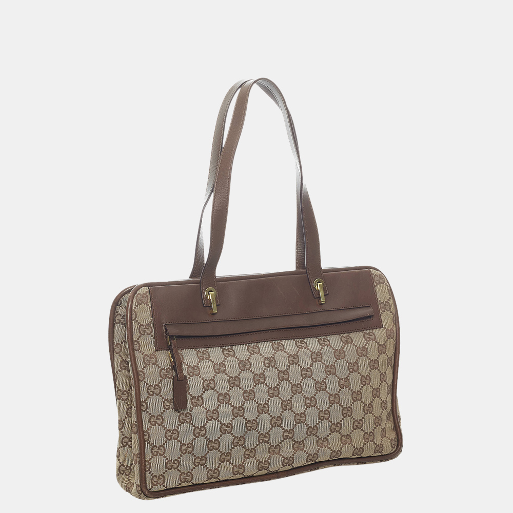 

Gucci Beige/Brown GG Canvas Shoulder Bag