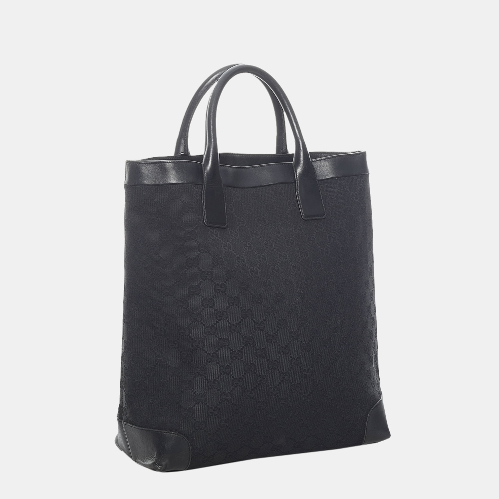 

Gucci Black GG Canvas Tote Bag