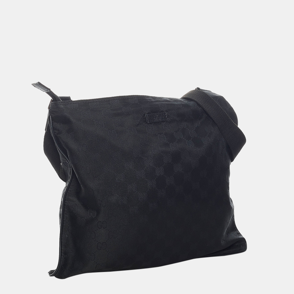 

Gucci Black GG Nylon Crossbody Bag