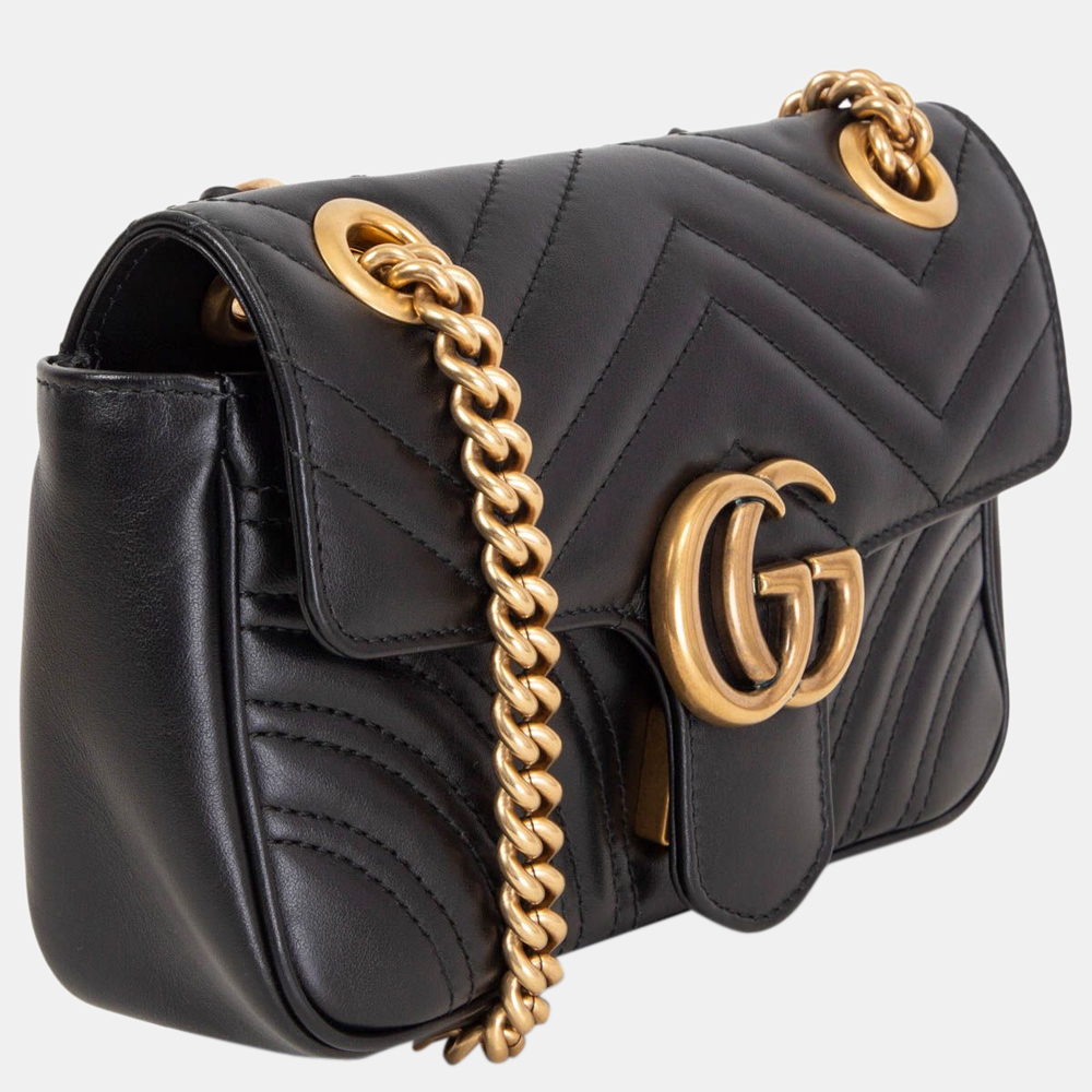 

Gucci GG Marmont Mini MatelassÃ© Shoulder Bag, Black