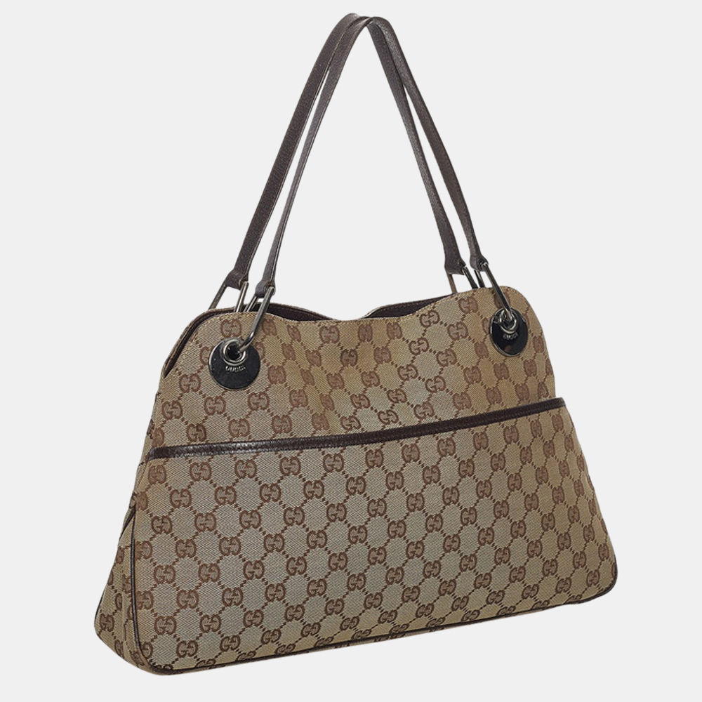 

Gucci Brown GG Canvas Eclipse Tote Bag