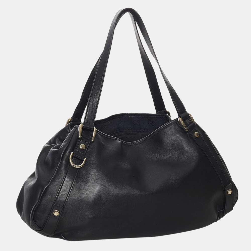 

Gucci Black Leather Abbey Shoulder Bag
