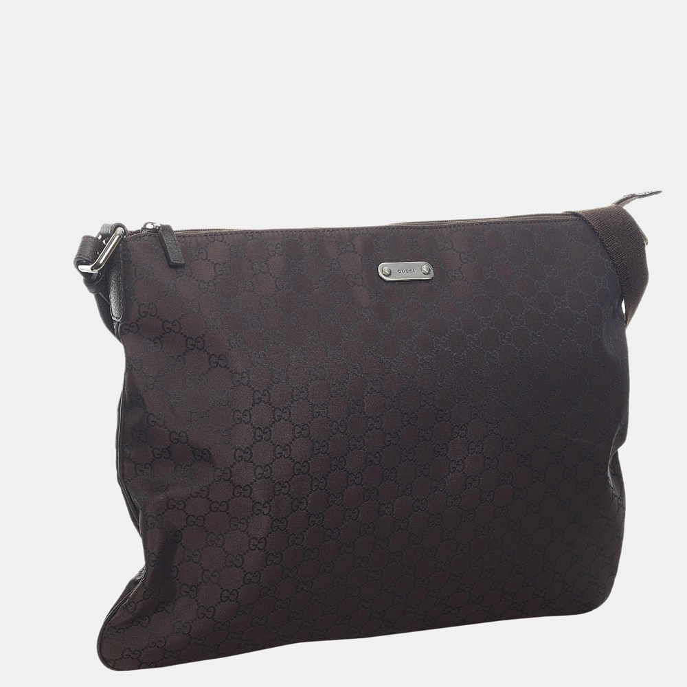 

Gucci Black GG Nylon Crossbody Bag