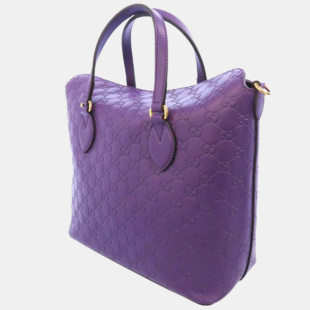 

Gucci Purple Guccissima Satchel
