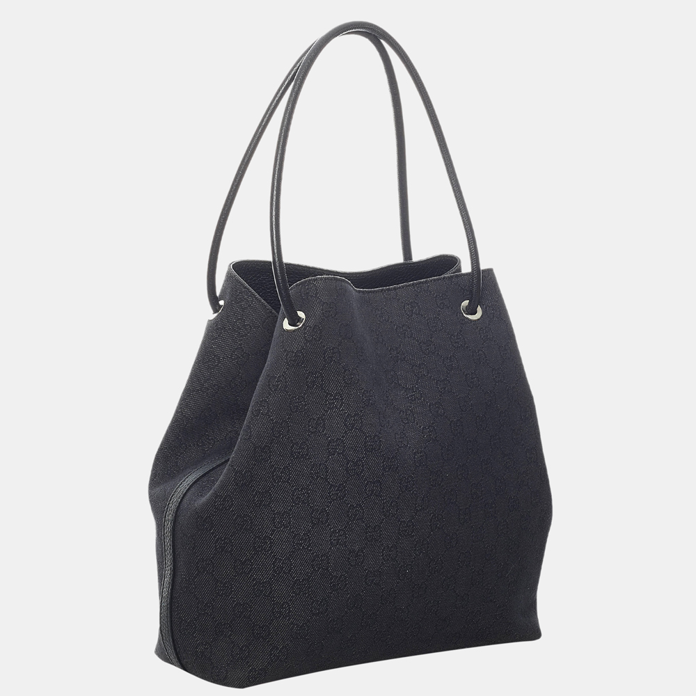 

Gucci Black GG Canvas Gifford Tote Bag