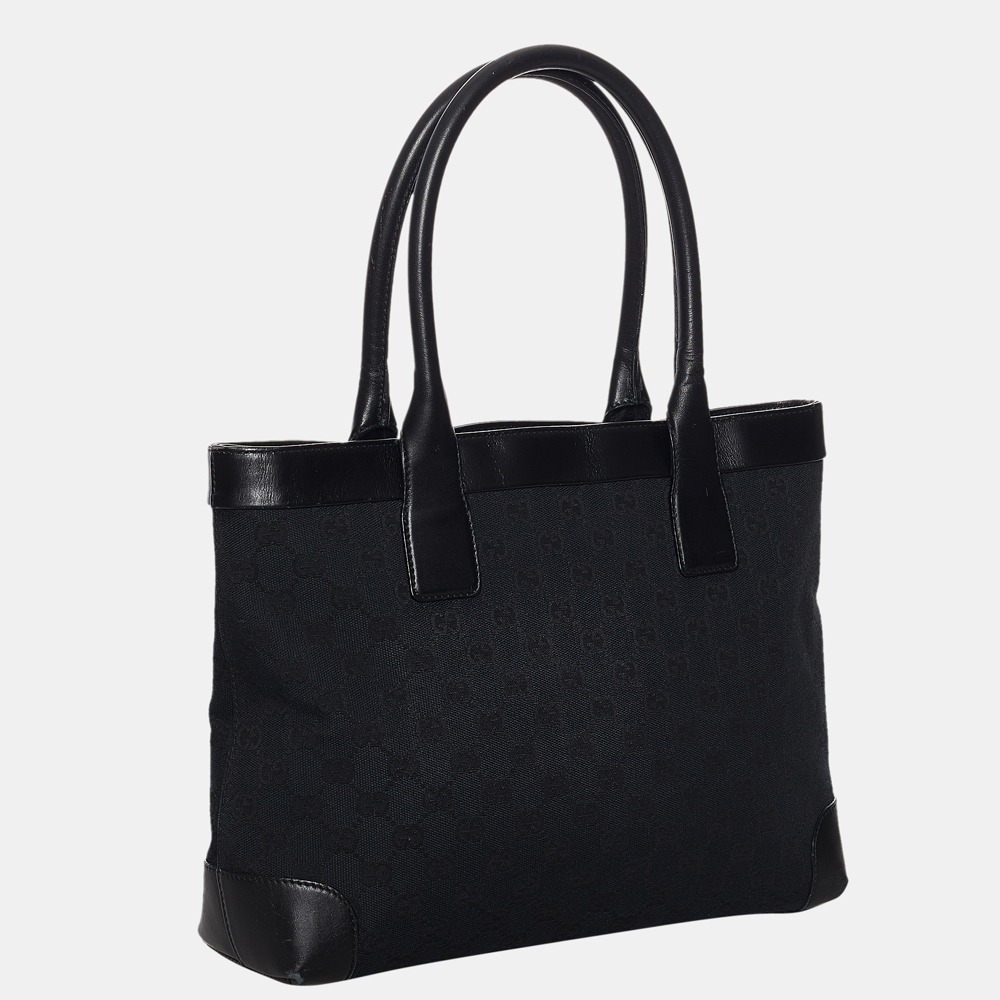 

Gucci Black GG Canvas Handbag