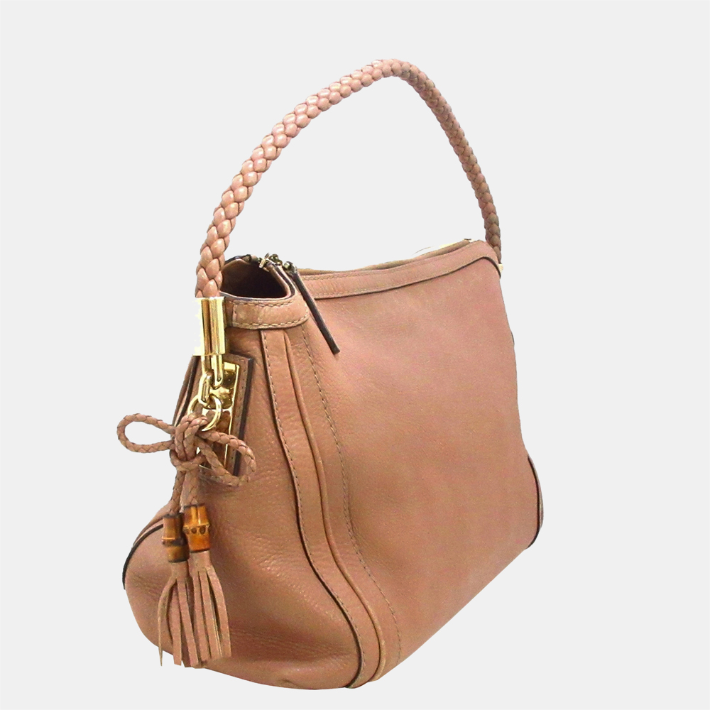 

Gucci Brown Bella Leather Tote Bag