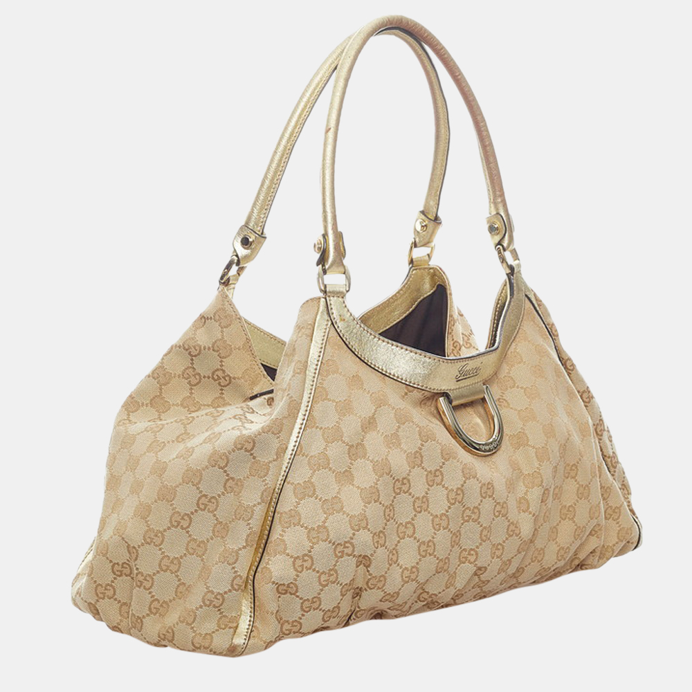 

Gucci Beige GG Canvas Abbey D-Ring Shoulder Bag
