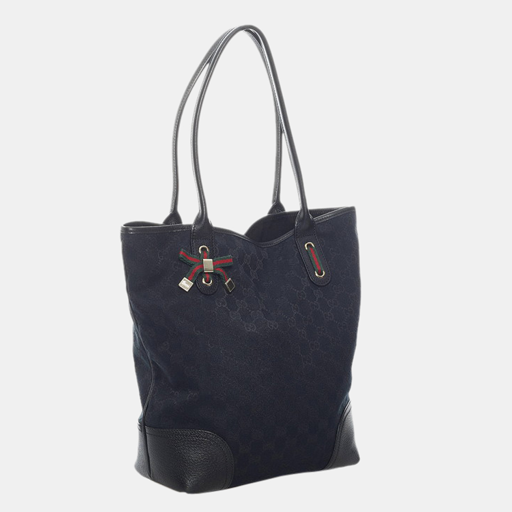 

Gucci Black GG Canvas Princy Tote Bag