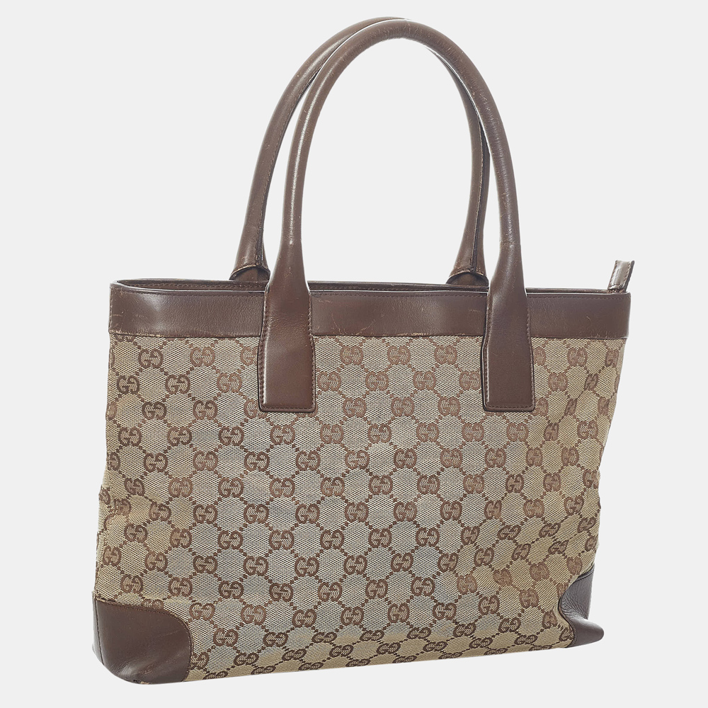 

Gucci Beige/Brown GG Canvas Tote Bag