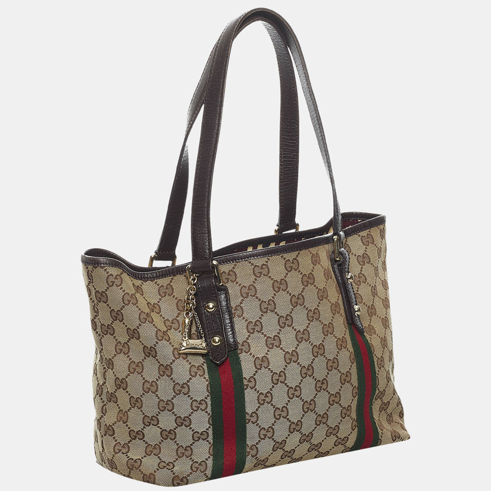 

Gucci Beige/Brown/Multi Color GG Canvas Jolicoeur Tote Bag