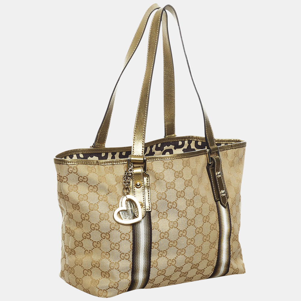 

Gucci Brown/Multi Color GG Canvas Jolicoeur Tote Bag