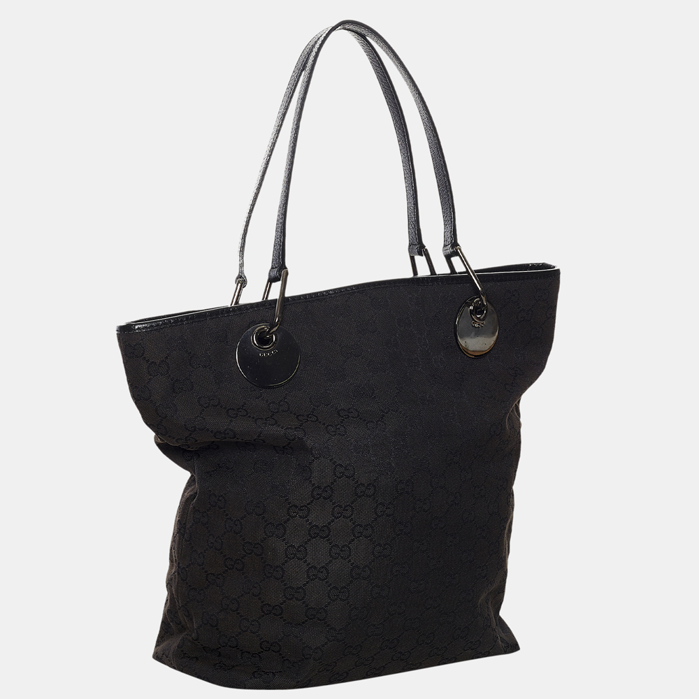 

Gucci Black GG Canvas Eclipse Tote Bag