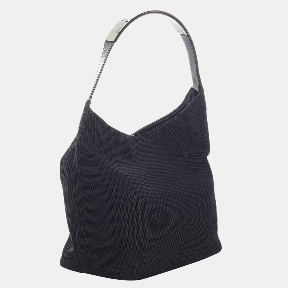 

Gucci Black Canvas Shoulder Bag