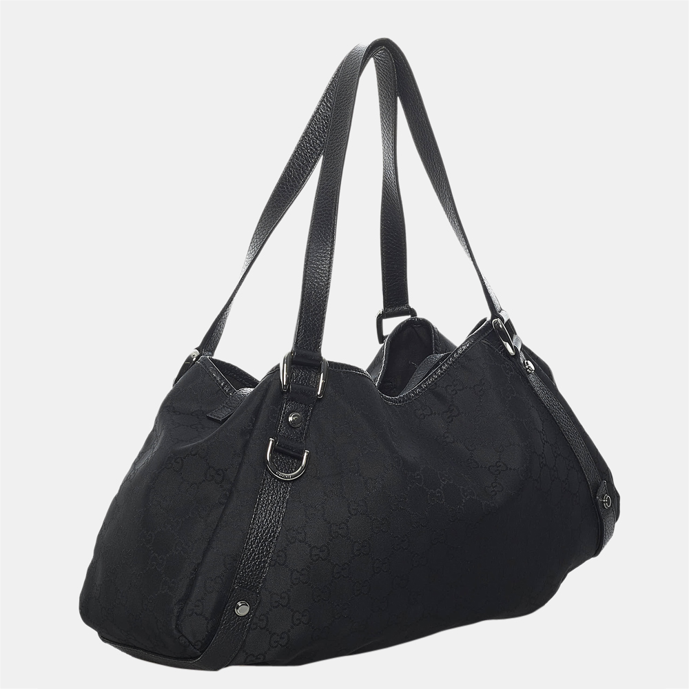 

Gucci Black GG Nylon Pelham Tote Bag