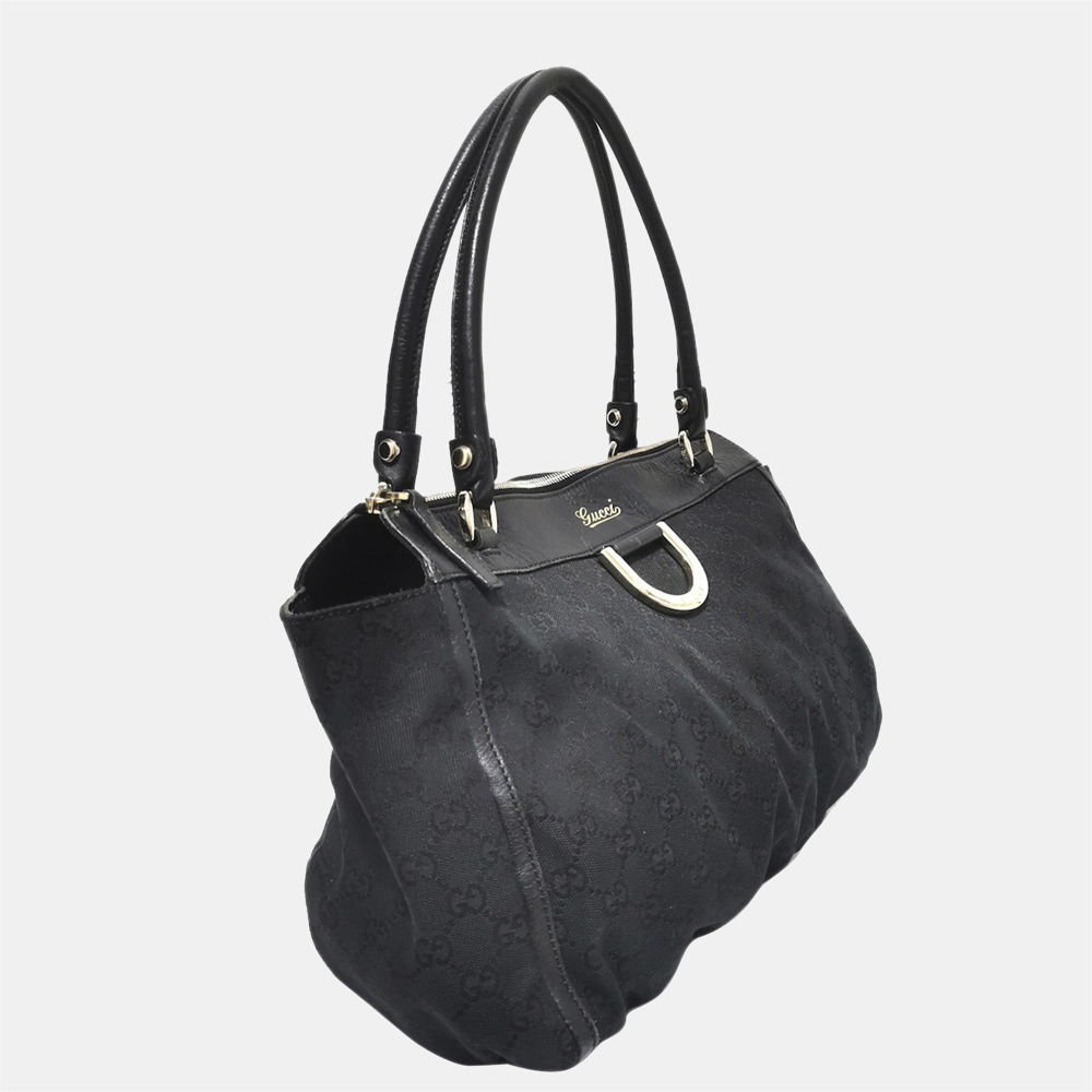 

Gucci Black GG Canvas Abbey D-Ring Shoulder Bag
