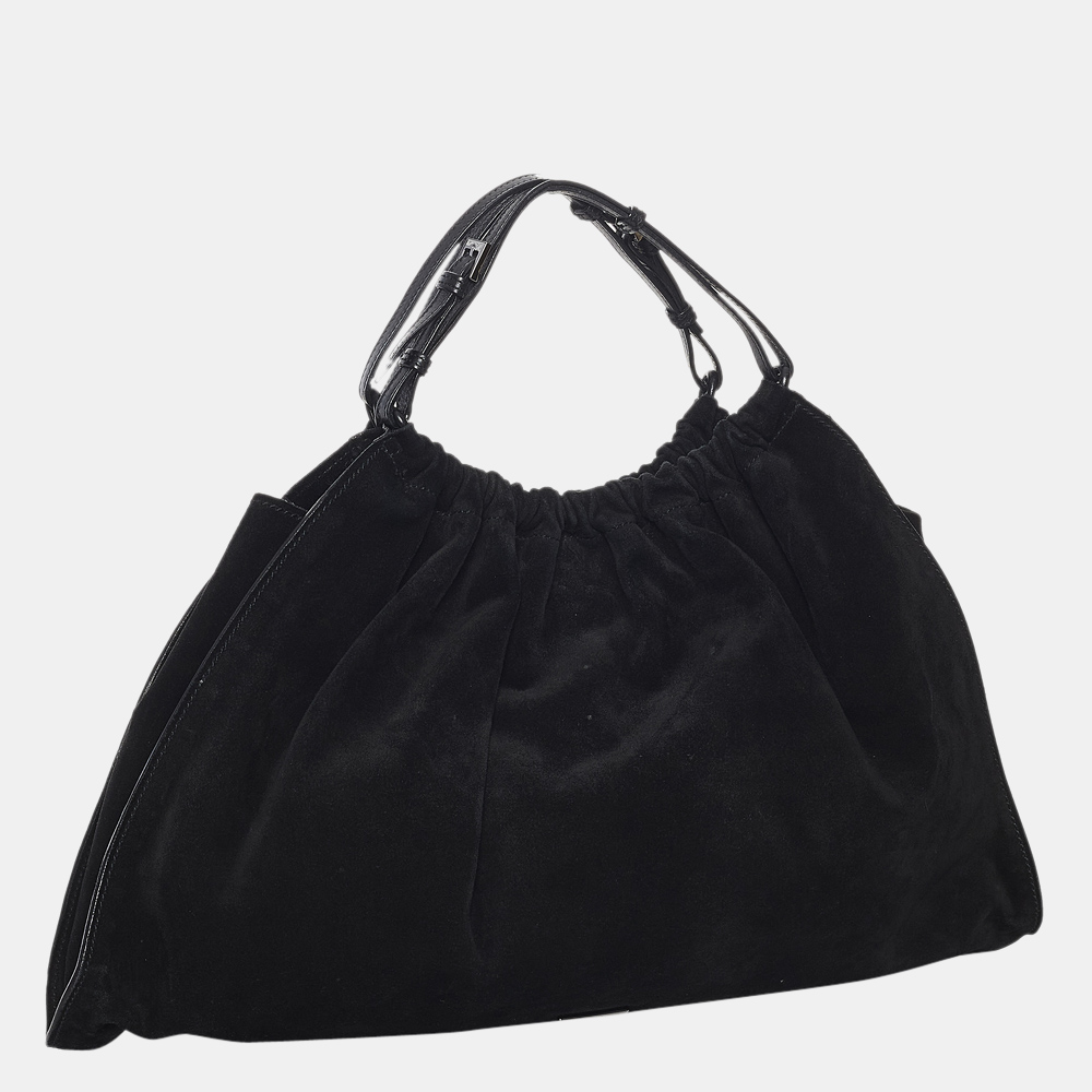 

Gucci Black Suede Handbag