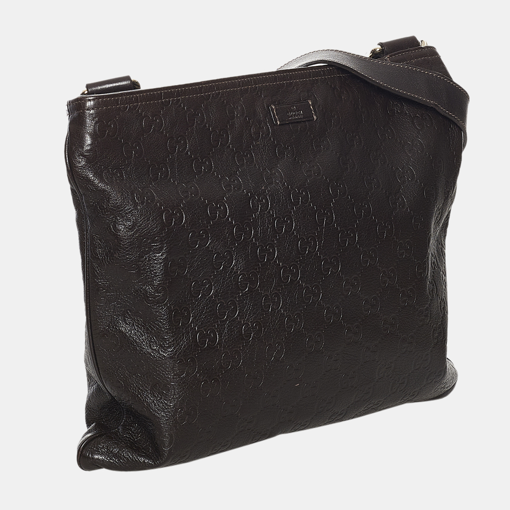 

Gucci Brown Guccissima Crossbody Bag