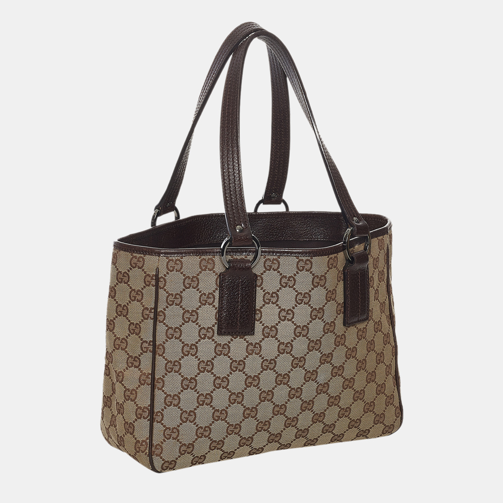 

Gucci Beige/Brown GG Canvas Tote Bag