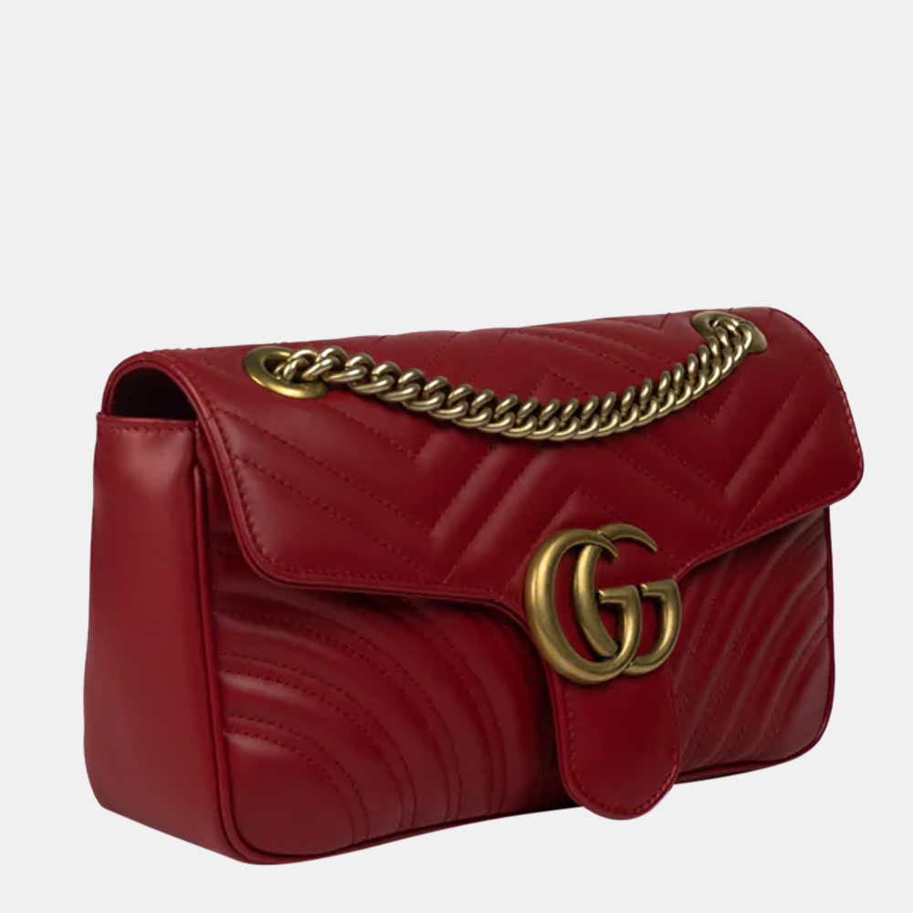 

GUCCI Marmont Shoulder bag in Red Leather