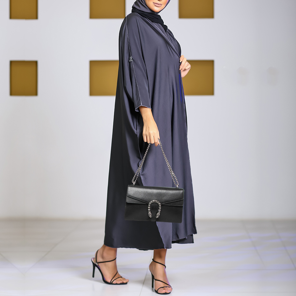 

Gucci Black Leather Dionysus Shoulder Bag