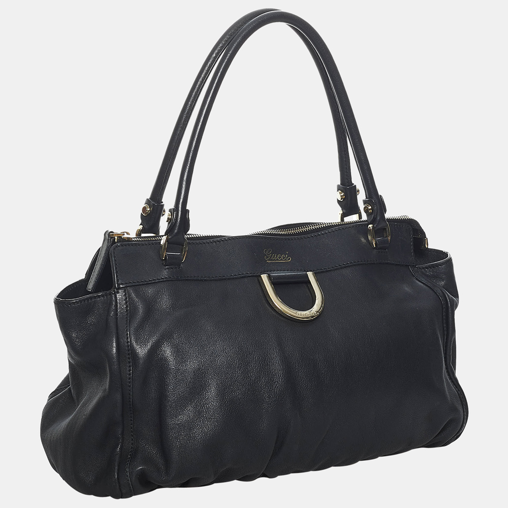 

Gucci Black Abbey D-ring Leather Shoulder Bag
