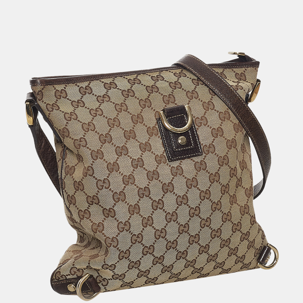 

Gucci Brown/Beige GG Canvas Abbey D-Ring Crossbody Bag