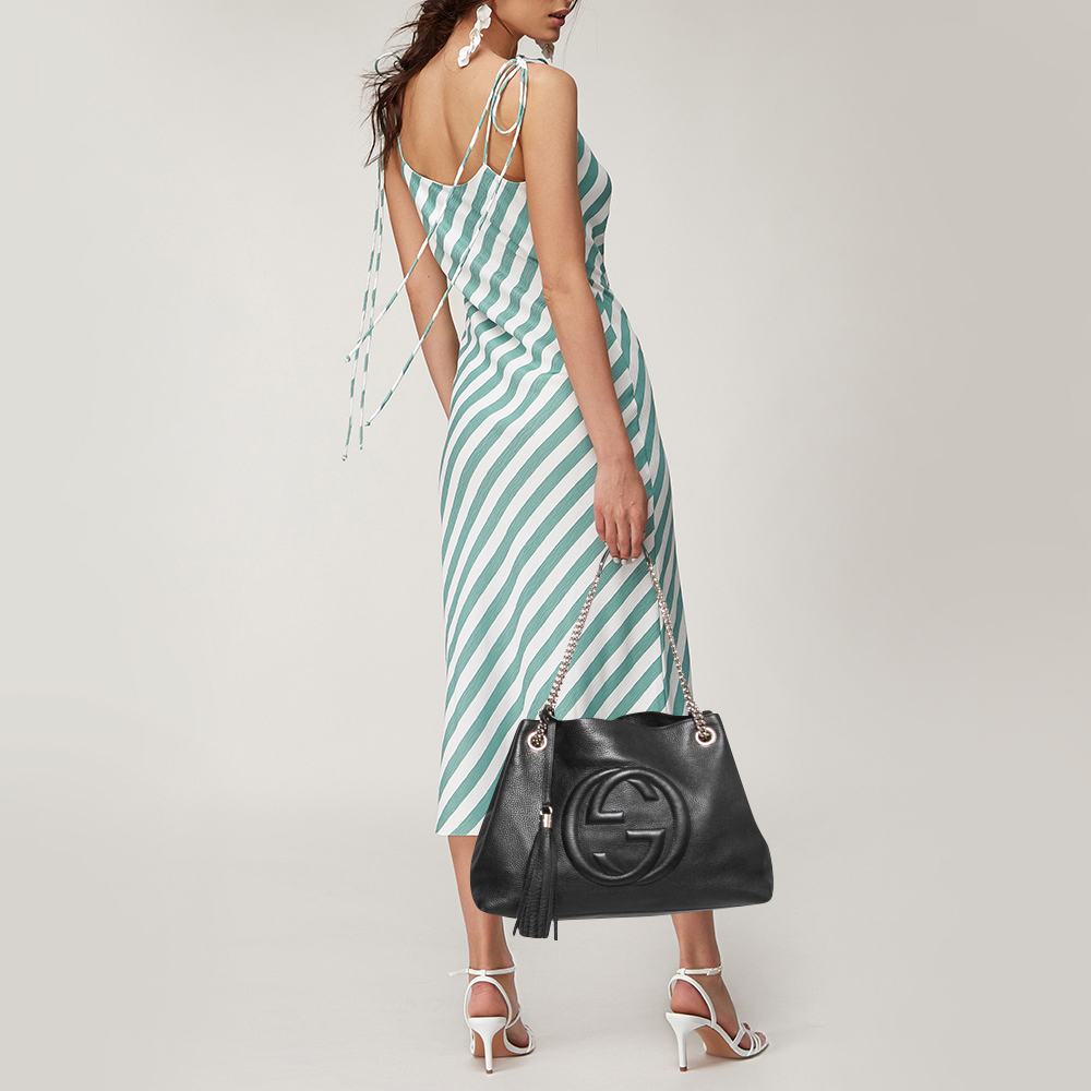 

Gucci Black Leather Medium Soho Shoulder Bag