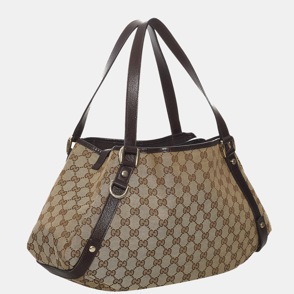 

Gucci Beige/Brown GG Canvas Pelham Tote Bag