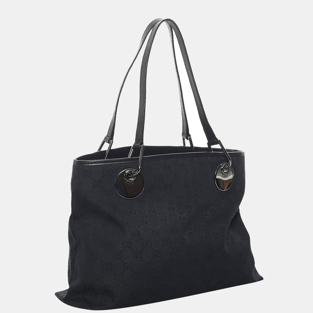 

Gucci Black GG Canvas Eclipse Tote Bag