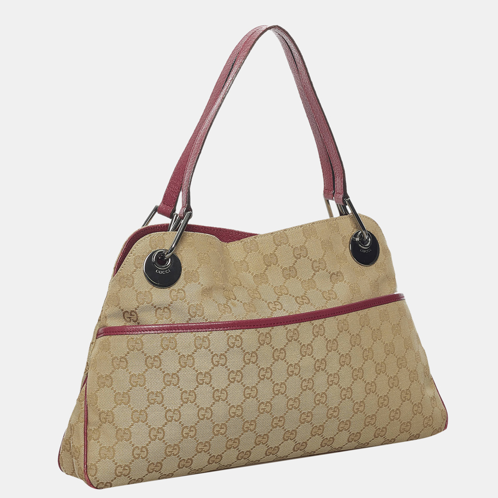 

Gucci Beige/Brown/Pink GG Canvas Eclipse Tote Bag