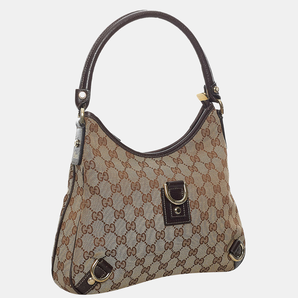 

Gucci Beige/Brown GG Canvas Abbey D-Ring Shoulder Bag