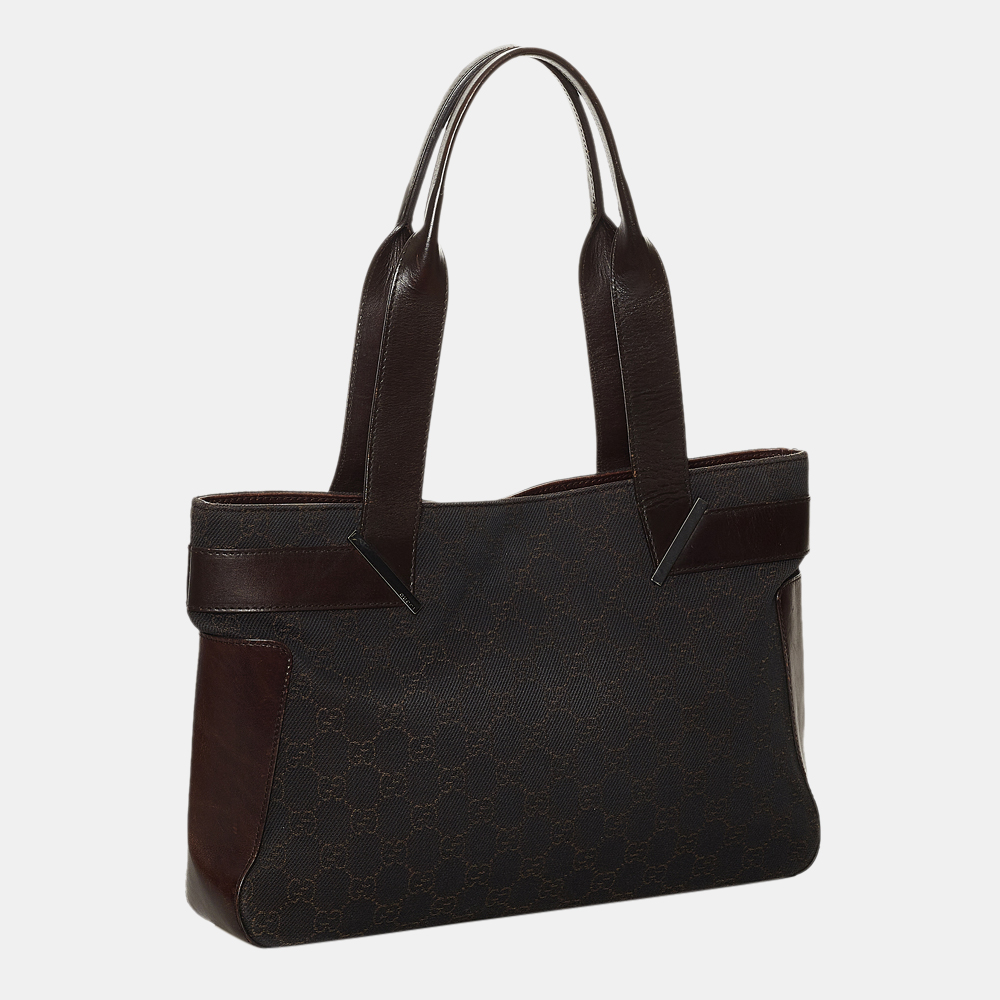 

Gucci Black GG Canvas Shoulder Bag