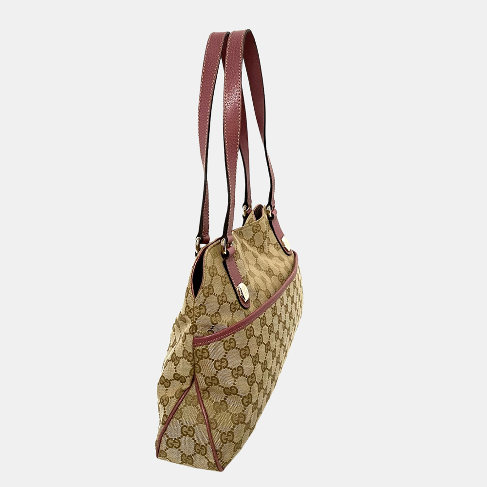 

Gucci Beige/Brown GG Canvas Charmy Shoulder Bag