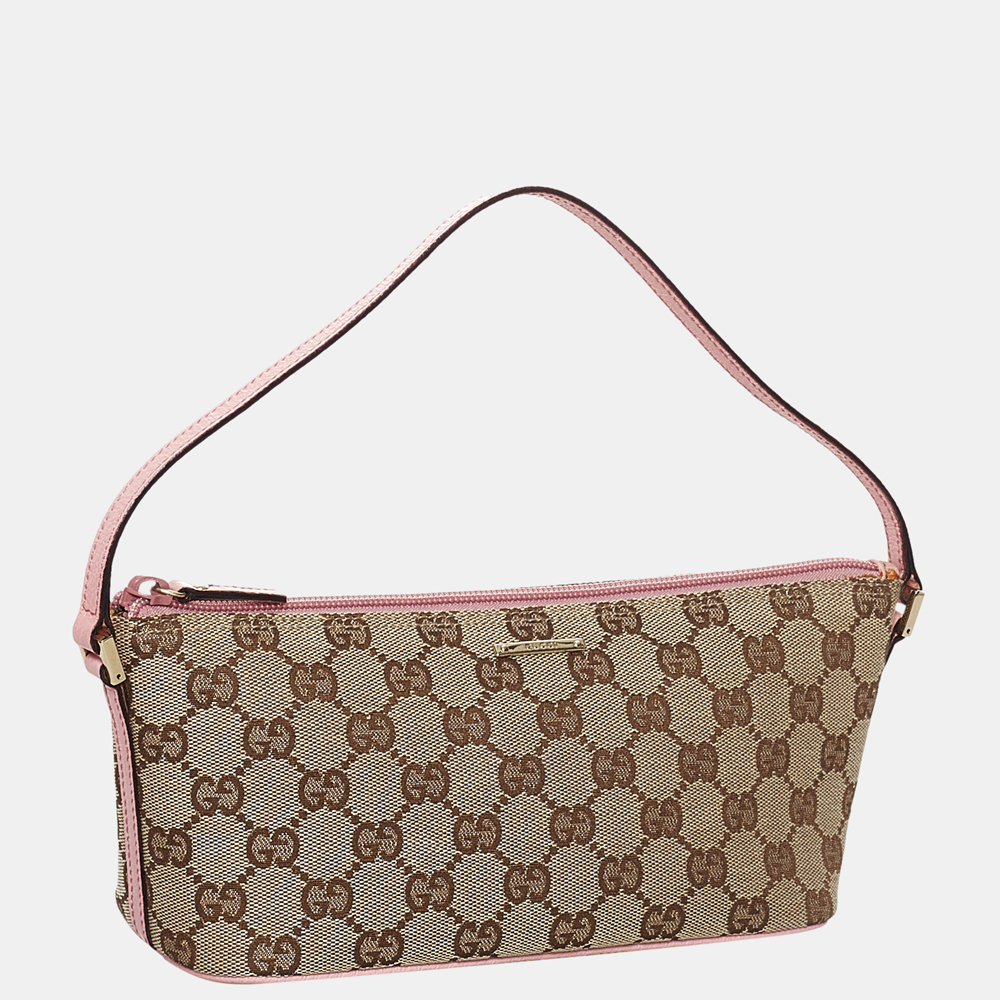 

Gucci Beige/Brown GG Canvas Boat Baguette