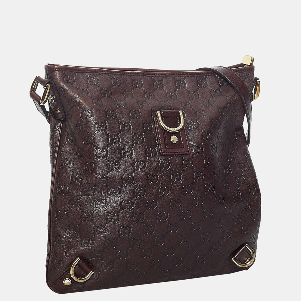 

Gucci Brown Guccissima Abbey Crossbody Bag