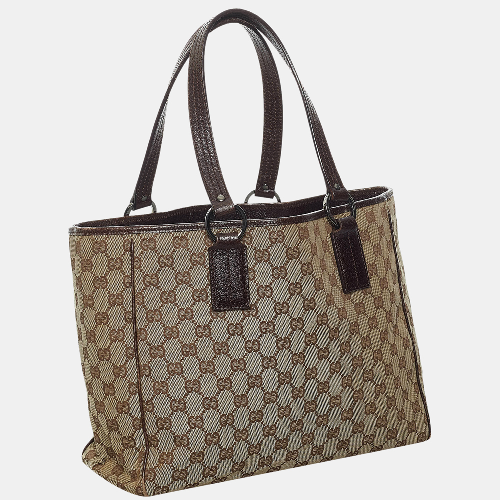 

Gucci Beige/Brown GG Canvas Tote Bag