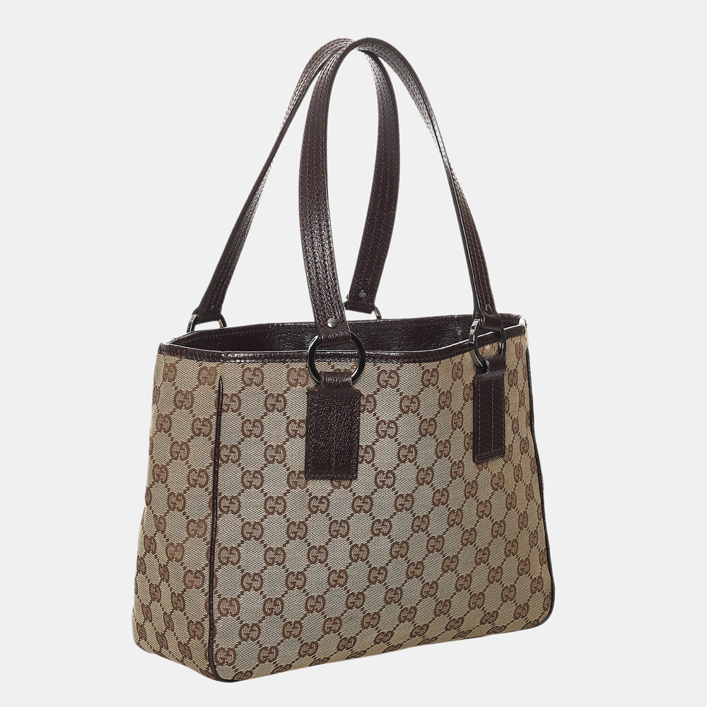 

Gucci Beige/Brown GG Canvas Tote Bag