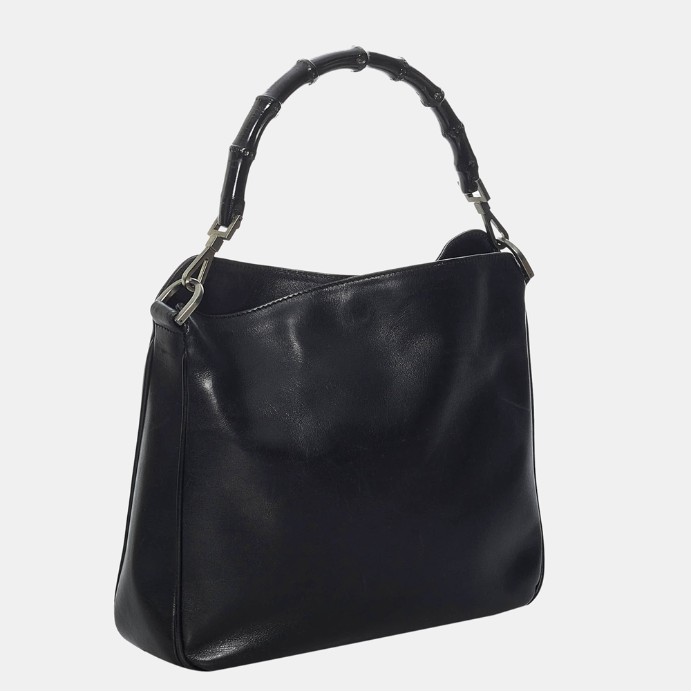 

Gucci Black Bamboo Leather Satchel